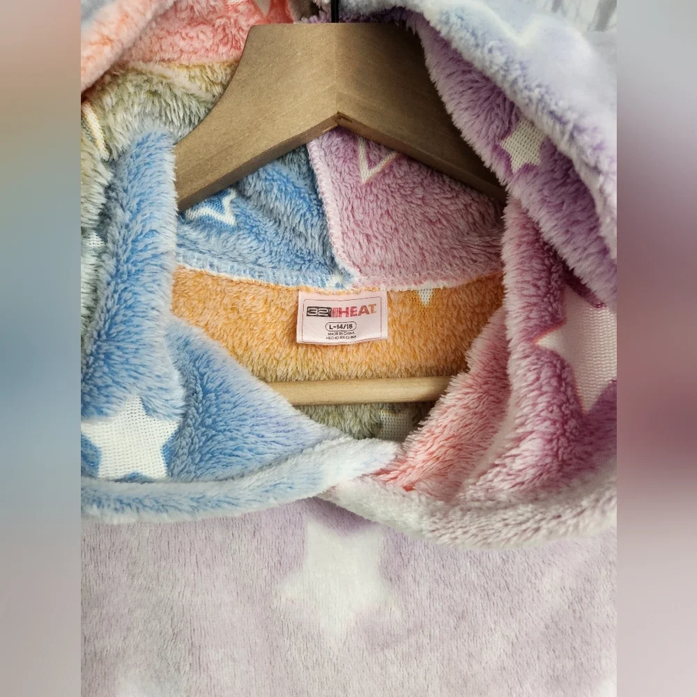 Girl's 32°Heat Sleeper Robe Hoodie Cozy Soft Lounger 14/16